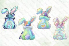 Easter Bunny Sublimation Clipart Bundle Product Image 3