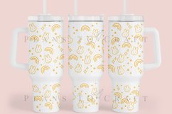 easter bunny 40oz quencher tumbler sublimation full wrap high resolution transparant background