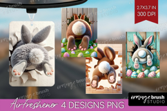 Easter Bunny Air Freshener PNG - Bunny Butt PNG Sublimation Product Image 1