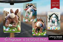 Easter Bunny Air Freshener PNG - Bunny Butt PNG Sublimation Product Image 1