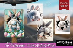 Easter Bunny Air Freshener PNG - Bunny Butt PNG Sublimation Product Image 1