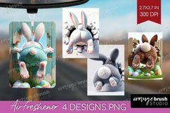 Easter Bunny Air Freshener PNG - Bunny Butt PNG Sublimation Product Image 1