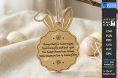 Easter Bait Tag Laser Cut | Basket Tags | Engraved Gift Tags Product Image 1