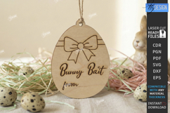 Easter Bait Tag Laser Cut | Basket Tags | Engraved Gift Tags Product Image 1