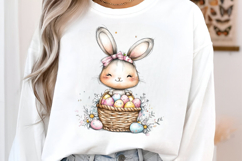 Easter Bunny Basket Clipart Product Image 2