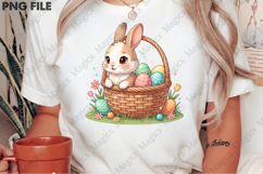 Easter Bunny Basket PNG Product Image 2