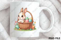 Easter Bunny Basket PNG Product Image 3