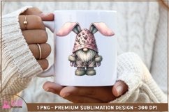 Easter Bunny Gnome sublimation png, Gnome bunny png Product Image 3
