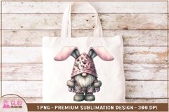 Easter Bunny Gnome sublimation png, Gnome bunny png Product Image 2