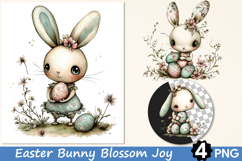 Easter Bunny Blossom Joy Clipart Product Image 1