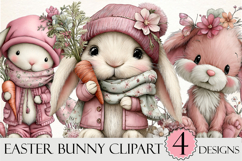 Whimsical Easter Bunny Clipart Product Image 1
