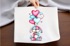 Easter Bunny Clipart, Easter Sublimation PNG Product Image 2
