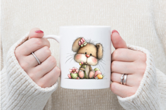 Easter Bunny Clipart, Easter Sublimation PNG Product Image 4