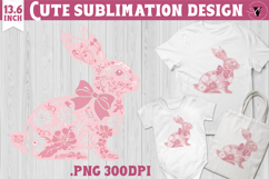 Easter bunny sublimation | Bunny silhouette Product Image 1