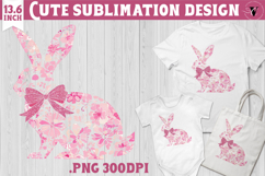 Easter bunny sublimation | Bunny silhouette Product Image 1