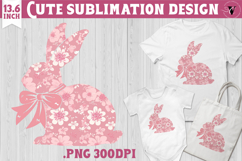 Easter bunny sublimation | Bunny silhouette Product Image 1