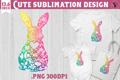 Easter bunny sublimation | Bunny silhouette Product Image 1
