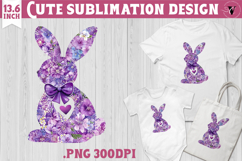 Easter bunny sublimation | Bunny silhouette Product Image 1