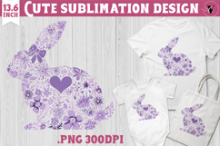 Easter bunny sublimation | Bunny silhouette Product Image 1
