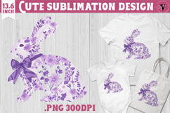Easter bunny sublimation | Bunny silhouette Product Image 1