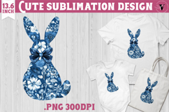 Easter bunny sublimation | Bunny silhouette Product Image 1