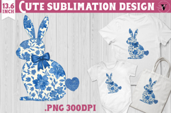 Easter bunny sublimation | Bunny silhouette Product Image 1