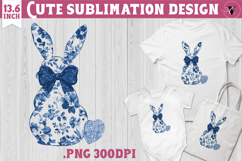 Easter bunny sublimation | Bunny silhouette Product Image 1