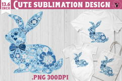 Easter bunny sublimation | Bunny silhouette Product Image 1
