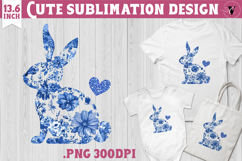 Easter bunny sublimation | Bunny silhouette Product Image 1