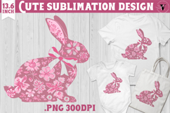 Easter bunny sublimation | Bunny silhouette Product Image 1