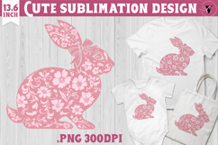 Easter bunny sublimation | Bunny silhouette Product Image 1