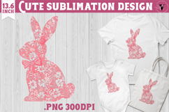 Easter bunny sublimation | Bunny silhouette Product Image 1