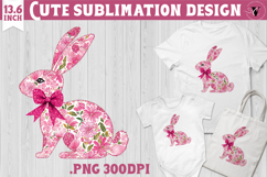 Easter bunny sublimation | Bunny silhouette Product Image 1