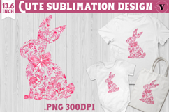 Easter bunny sublimation | Bunny silhouette Product Image 1