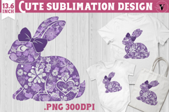 Easter bunny sublimation | Bunny silhouette Product Image 1
