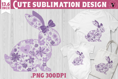 Easter bunny sublimation | Bunny silhouette Product Image 1