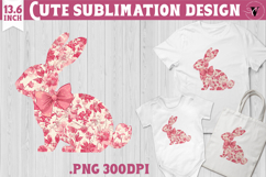 Easter bunny sublimation | Bunny silhouette Product Image 1