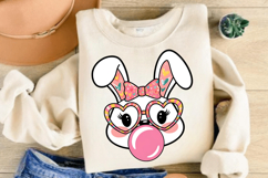 Easter Bunny Coquette Bow PNG, Happy Easter PNG Product Image 3