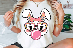 Easter Bunny Coquette Bow PNG, Happy Easter PNG Product Image 2