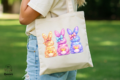 Coquette Easter Rabbit Pastel Watercolor Strokes Png Product Image 2