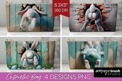 Easter Bunny Cosmetic Bag - Bunny Butt Makeup Bag PNG Product Image 1