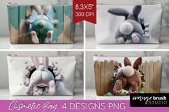 Easter Bunny Cosmetic Bag - Bunny Butt Makeup Bag PNG Product Image 1