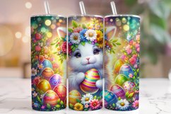 Easter Bunny Tumbler Wrap, Easter Neon Tumbler Wrap, Eggs Product Image 1