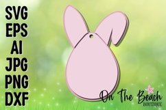 Easter Tag SVG Easter Basket Name Tag Glowforge Bunny SVG Product Image 2