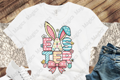 Easter Bunny Ears with Bow Png Product Image 1