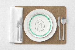 Easter Bunny &amp; Eggs Doodles | Decorated Heart, Flower, Dots Product Image 8