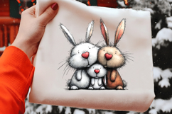 Easter Bunny Family Clipart Product Image 2