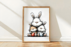 Easter Bunny Family Clipart Product Image 3