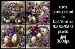 Easter Background, Easter Card, Easter Bunny Backgrounds, 10 Product Image 2