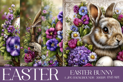 Easter Background, Easter Card, Easter Bunny Backgrounds, 11 Product Image 1